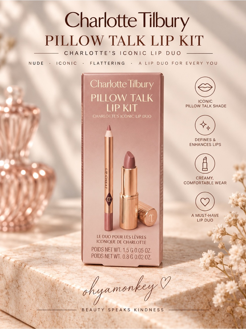 Charlotte Tilbury Pillow Talk Lip Kit